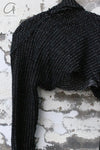 Marc Le Bihan Shoulder Sweater 2733 France Handmade MLB-2733-HEI Black